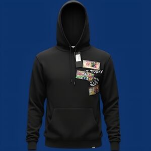 🔥🚹 M US — Left Point Designer Rhinestone "Scrooge McDuck" Hoodie